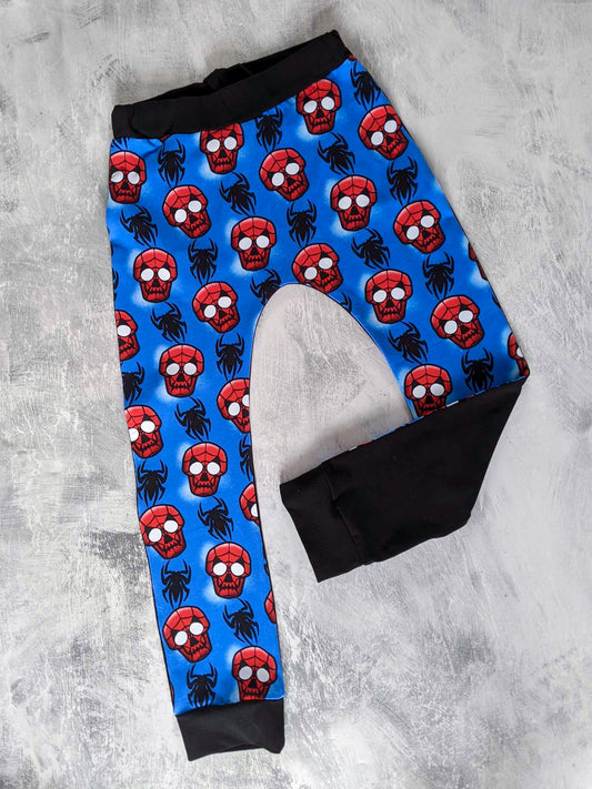 Premade 6-7yrs - Spidey/Blk Harem Pants