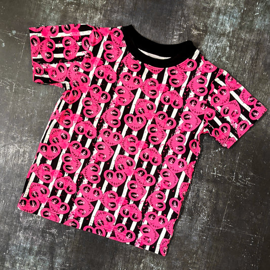 Premade 3-4yrs - Pink Heart Unisex T-shirt