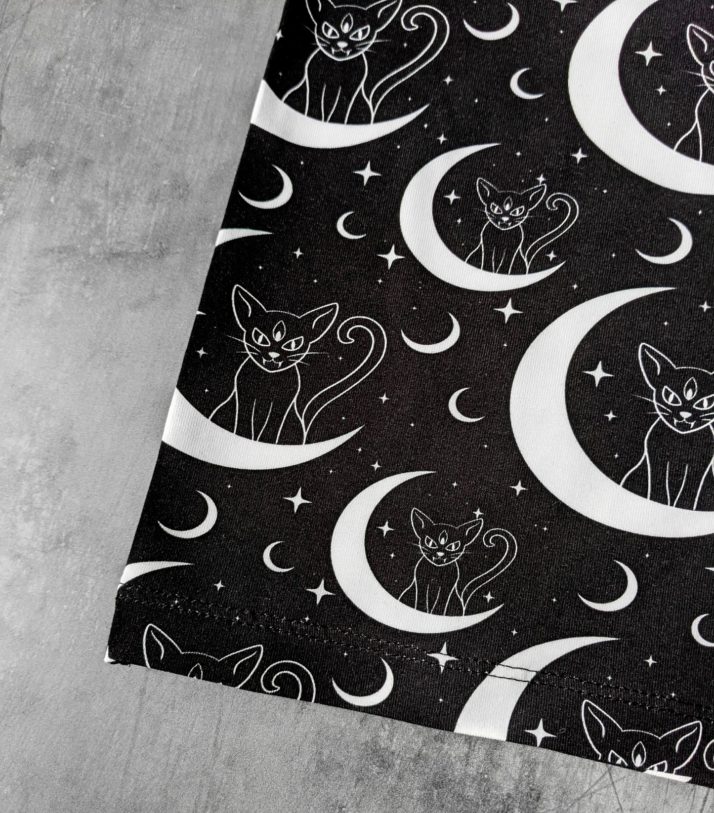 Premade 12-18m Cat Moon Short Sleeved T-shirt